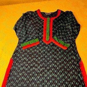 Seasons Pullover Tunic Multi-color Dress Size Large NWT's.